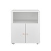 Dolonm Black /White Metal Printer Stand with File Cabinet, Storage Cabinet - 4 of 4