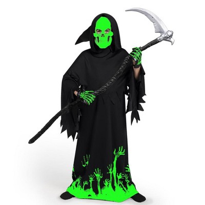 SYNCFUN Kids Glow in the Dark Deluxe Phantom Costume, Halloween Costume for Party