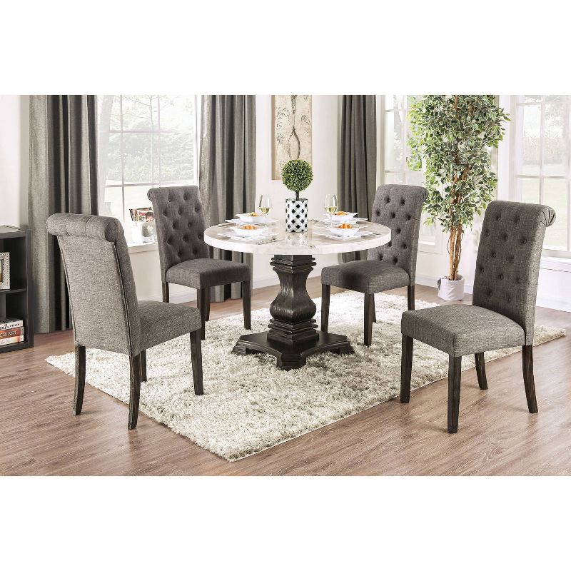 Buckley Round Dining Table White/Black - HOMES: Inside + Out, 4 of 14