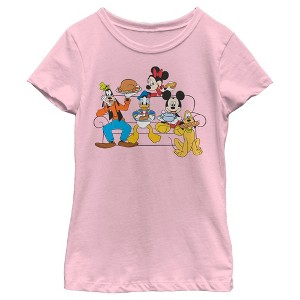 Girl's Mickey & Friends Friendsgiving Celebration T-Shirt - 1 of 4