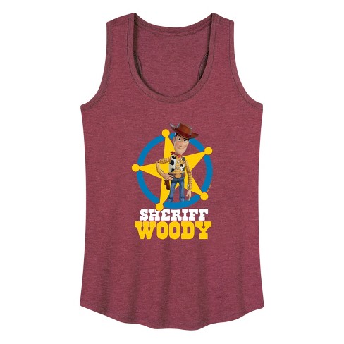 Women's - Disney - Sheriff Woody Graphic Racerback Tank - image 1 of 4