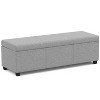 CAVINAS Faux Leather Storage Ottoman Bench,Upholstered Ottoman with Stitching Design for Living Room,Bedroom - 2 of 4