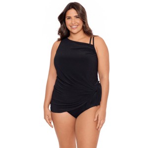 Trimshaper Women's Brianna Adjustable Coverage Plus Swimdress - 1 of 3