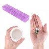Unique Bargains 7 Grids Single Row Hung-Chain Pill Case 1 Pc - 4 of 4