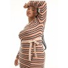June + Vie by Roaman's Women's Plus Size Ribbed Faux-Wrap Midi Dress - 4 of 4