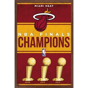 Trends International NBA Miami Heat - Champions 23 Framed Wall Poster Prints - 1 of 4