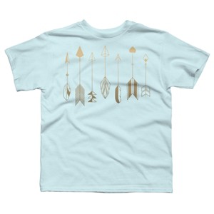 Boy's Design By Humans Be Brave Little Arrow (gold) By staceyroman T-Shirt - 1 of 3