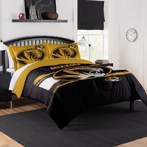 Sweet Home Collection NCAA Missouri Tigers football Comforter & Pillow Sham Set - 1 of 3
