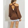 Women's CROSS-BACK COLD-SHOULDER SWEATER - J.NNA - 2 of 2