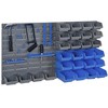 DURHAND 44 Piece Wall Mounted Pegboard Tool Organizer Rack Kit with Various Sized Storage Bins, Pegboard, & Hooks - 4 of 4