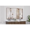 NicBex 36x24 Inch Modern Bathroom Mirror for Wall, Aluminum Framed Vanity Mirror, Hangs Horizontally or Vertically for Living Room Bedroom - 3 of 4