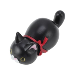 Unique Bargains Decorative Magnets Magnetic Fridge Sticker Irregular Shape Cat with Scarf Synthetic Resin 1Pc - 1 of 3