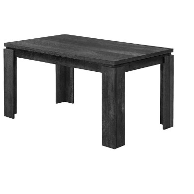 Monarch Specialties Dining Table 60Inch Rectangular Kitchen Dining Room Laminate White Contemporary Modern