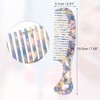 Unique Bargains Women's Heart Style Handheld Wide Tooth Comb for Curly Thick Straight Hair 1 Pc - 2 of 4