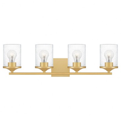 Quoizel Lighting Abner 4 - Light Vanity in  Aged Brass