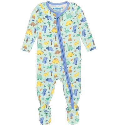 RuggedButts SoftSnooze Baby Boys One Piece Footie Pajamas