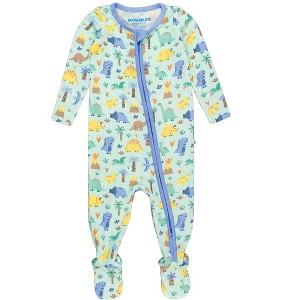 RuggedButts SoftSnooze Baby Boys One Piece Footie Pajamas - 1 of 4