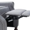 Tufted Push Back Arm Chair Single Reclining Club Chair Home Padded Seating Living Room Sofa - 4 of 4