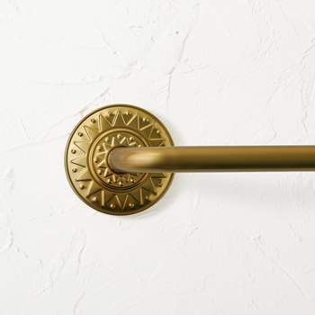 36"-66" Medallion Snap Grip French Curtain Rod Brass - Opalhouse™ designed with Jungalow™