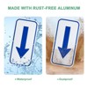 Unique Bargains Aluminum Reflective Outdoor Garden Arrow Sign 1 Pc - 4 of 4