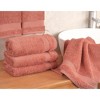 American Soft Linen Turkish Premium Quality 100% Cotton 4 Piece Hand Towel Set, Soft Absorbent Quick Dry Bath Towels for Bathroom - 2 of 4