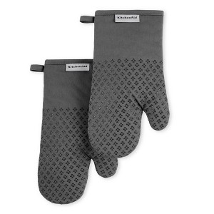 KitchenAid 2pk Asteroid Oven Mitts - 1 of 4