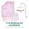 The Peanutshell Butterfly Song Crib Bedding Set and Mobile - 4 Piece Set - 2 of 4