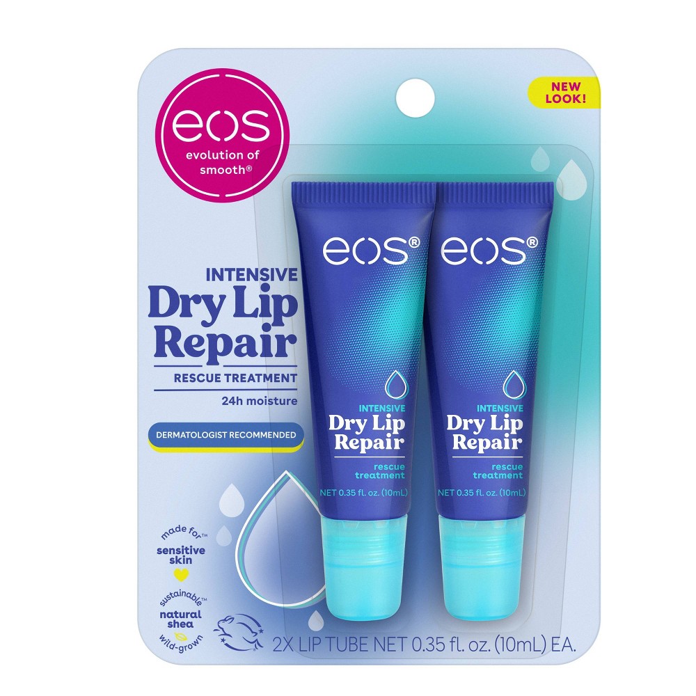 Photos - Cream / Lotion E.O.S. eos Extra Dry Lip Repair Tube - 0.7 fl oz 