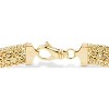 925 Sterling Silver & Gold Plated Byzantine Beaded Mesh Link Bracelet for Women - 3 of 4