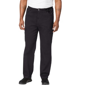 KingSize Relaxed Fit Cargo Denim Look Sweatpants - 1 of 4