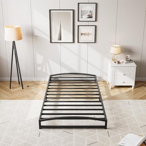 All Sizes Heavy Duty Metal Platform Bed Frame Low Profile No Box Spring Needed Noise Free Easy Assembly - 1 of 4