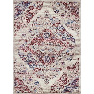 Luxe Weavers Victoria Collection Floral Area Rug - 1 of 4