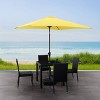 6.5' Square Titling Market Patio Umbrella - CorLiving - 3 of 4