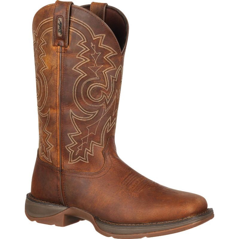 Men's Durango Pull-On Western Boot, DB4443, Brown, 1 of 8