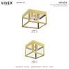 Livex Lighting Nyack 4 - Light Flush Mount in  Satin Brass - 3 of 4