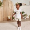 Gerber Toddler Girls' 3-Piece Shirt and Shorts Set - 4 of 4