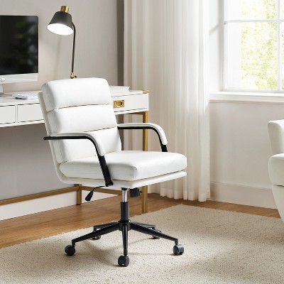 Gregor 360-degree swivel Task Leather Chair  with Tilt Lock and Center Tilt for office | Hulala Home