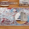 Acekool Modern Abstract Area Rug, Washable Soft Low Pile Non Slip Carpet for Living Room Bedroom Dining, Flat Weave, Easy Care - 4 of 4