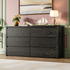 6/7/9 Drawer Dresser for Bedroom, Wide Modern Chest of Drawers, Large Wood Dresser Wooden Storage Organizer for Living Room, Hallway - 1 of 4