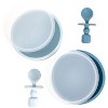 Baby Feeding Set – Silicone Bib, Bowl & Spoons for Self-Feeding, First Stage Baby Must-Haves, Gum-Friendly, BPA-Free, Easy to Clean - image 3 of 4