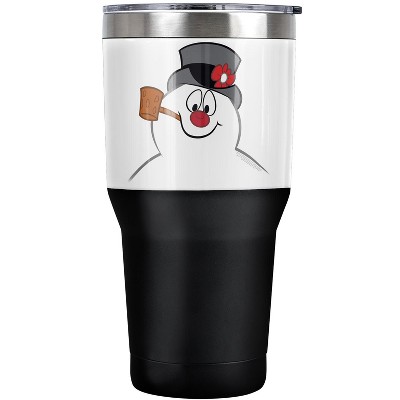 Frosty The Snowman Frosty Face Steel Tumbler 30oz Coffee Travel Mug