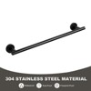 WOWOW 36 in. Stainless Steel Wall Mounted Single Towel Bar in Brushed Nickel - 4 of 4