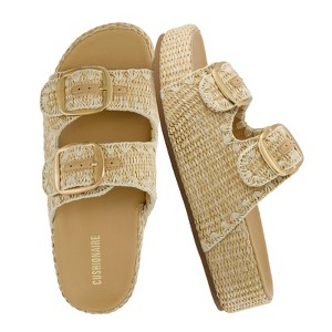 CUSHIONAIRE Panama Sandals for Women 2025 – Slip-On Casual, Lightweight Summer Slides - Platform Sandals Women Beach Footwear - 1 of 4