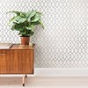 NuWallpaper Clearly Cool Peel and Stick Wallpaper Silver: Self-Adhesive Vinyl, Smooth Finish, 28.2 Sq Ft Coverage, 20.5" Width - 2 of 4