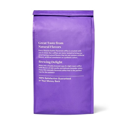 Lavender Vanilla Flavored Light Roast Ground Coffee - 12oz - Good & Gather™