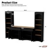 Rustic Farmhouse Entertainment Center with Adjustable Shelves for 70 Inch TVs-3irtyhousy - 4 of 4