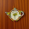 Slickblue Ceramic Teabag Holder – Bone China Tea Tray in Highland Cow, Welsh Daffodil or Dragon Design - 2 of 3