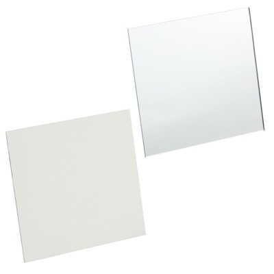 50 Pack 3 Inch Square Glass Mirror Tiles for Crafts and Decor