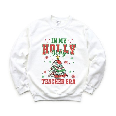 Simply Sage Market Women's Graphic Sweatshirt  Holly Jolly Teacher Era
