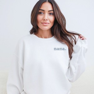 Simply Sage Market Embroidered Mama Typewriter Sweatshirt - 1 of 4